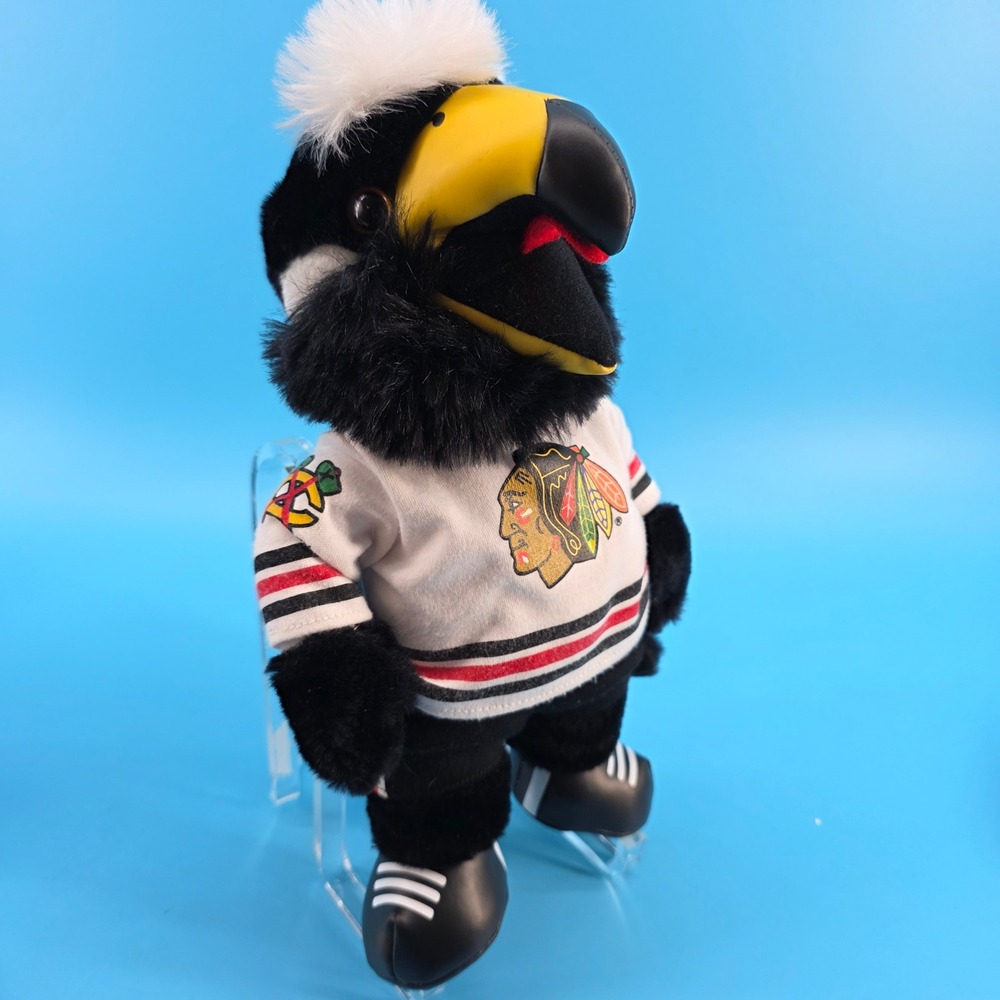 Chicago Blackhawks Tommy Hawk NHL Mascot Plush Figure 11 Inch Jersey Skates